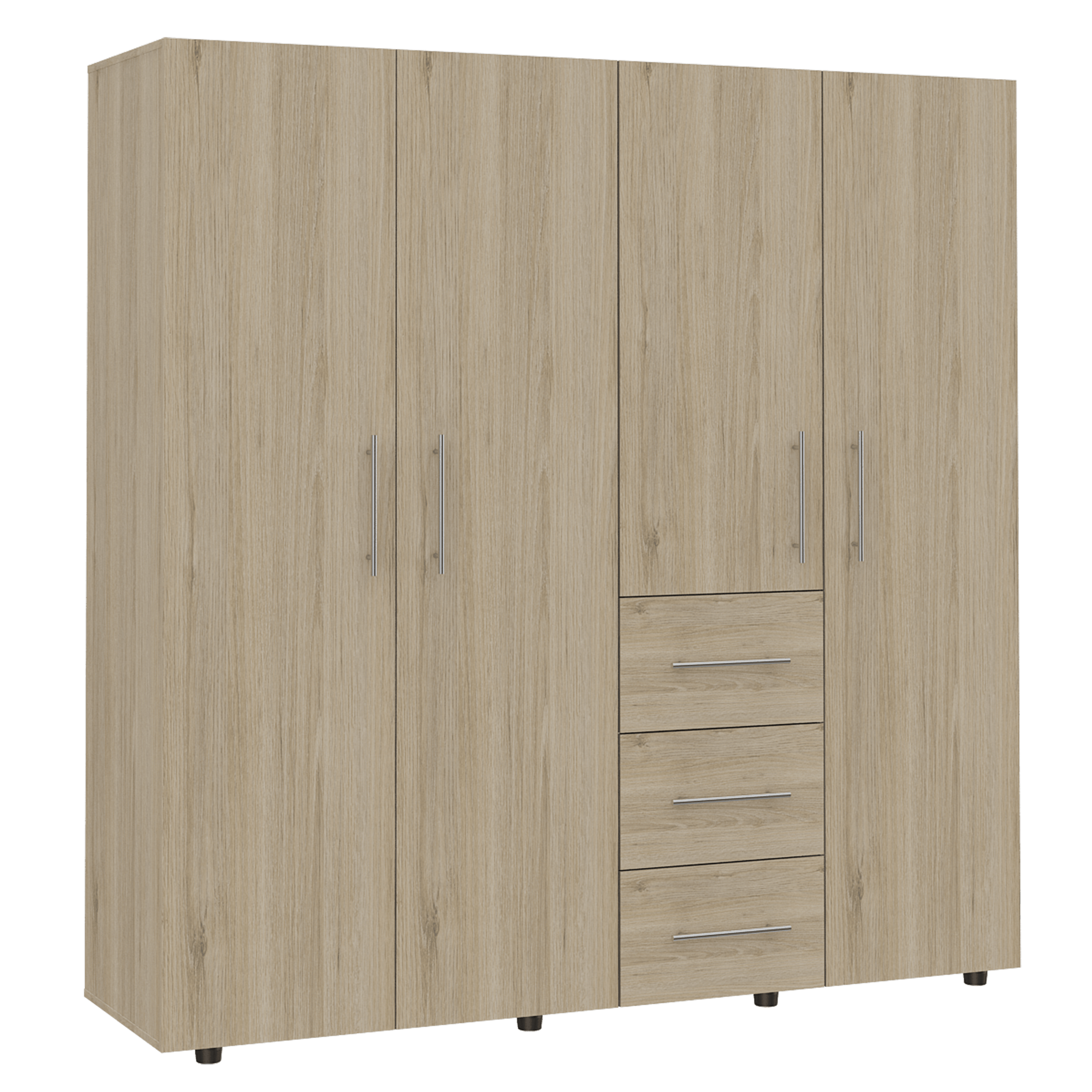 Closet Poche color Beige y Blanco para Habitación.